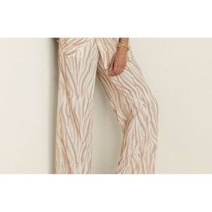 SOFT SURROUNDINGS Safi Pull On Pants Zebra Wide Leg Medium NWT